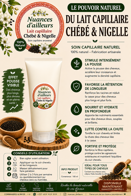 Lait capillaire chébé&nigelle